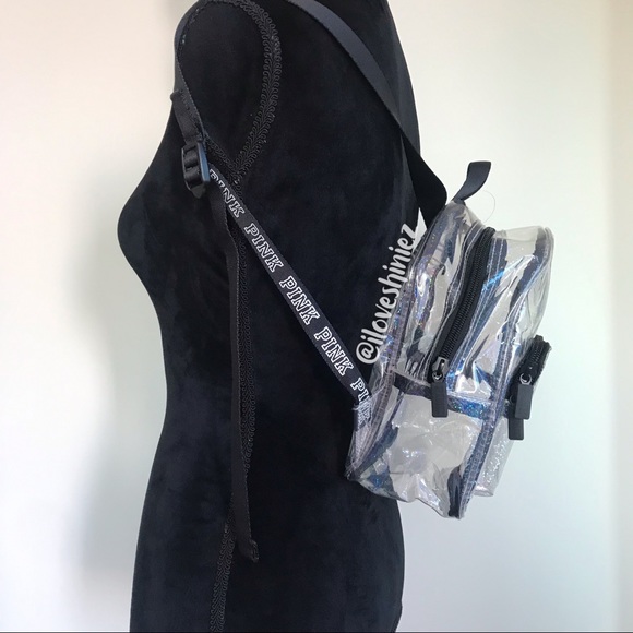 •Victoria's Secret PINK• Clear Mini Backpack - Picture 2 of 7